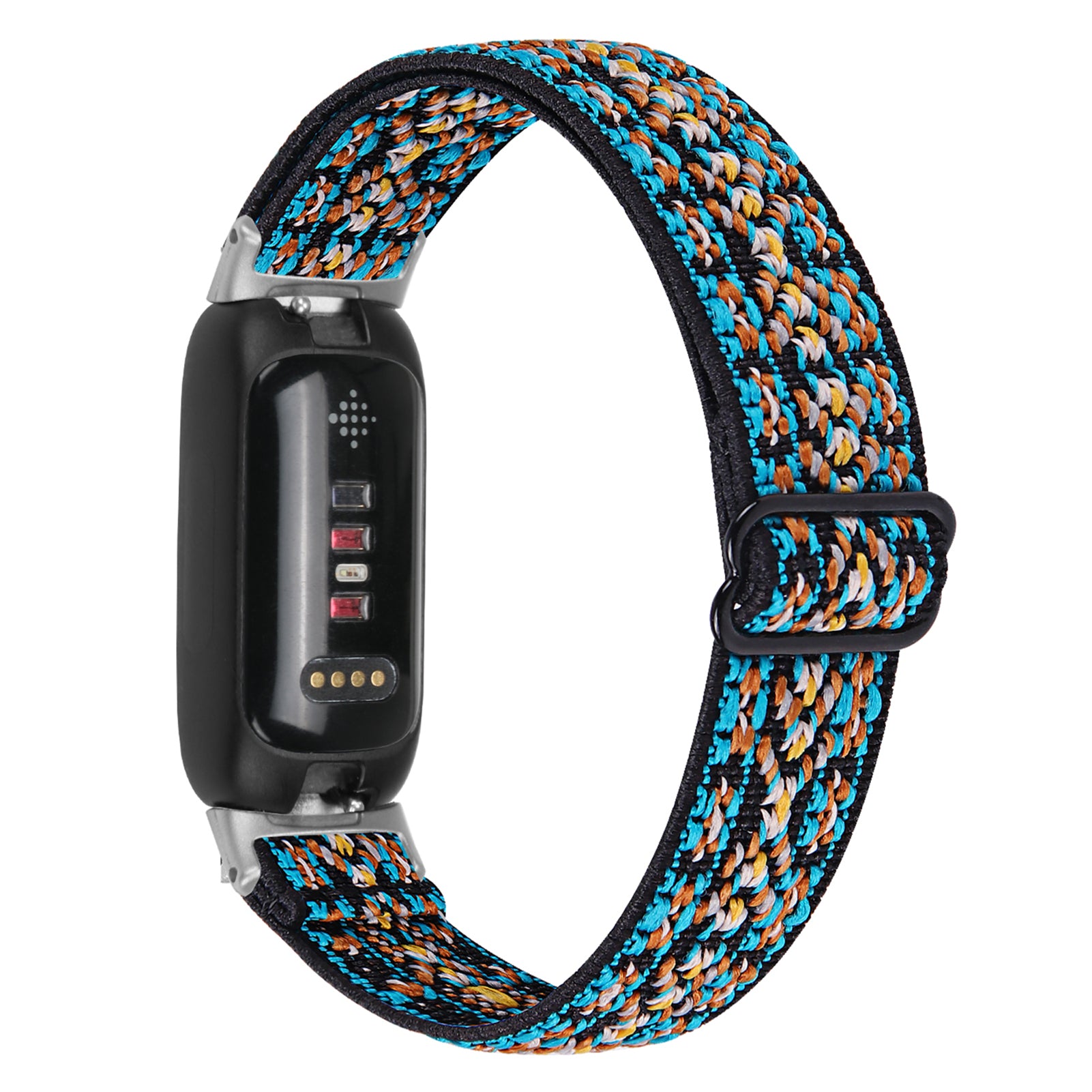 For Fitbit Inspire 3 Stretchy Nylon Watch Band Braided Sport Elastic Adjustable Strap with Silver Connector For Fitbit Inspire 3 Stretchy Nylon Watch Band Braided Sport Elastic Adjustable Strap with Silver Connector